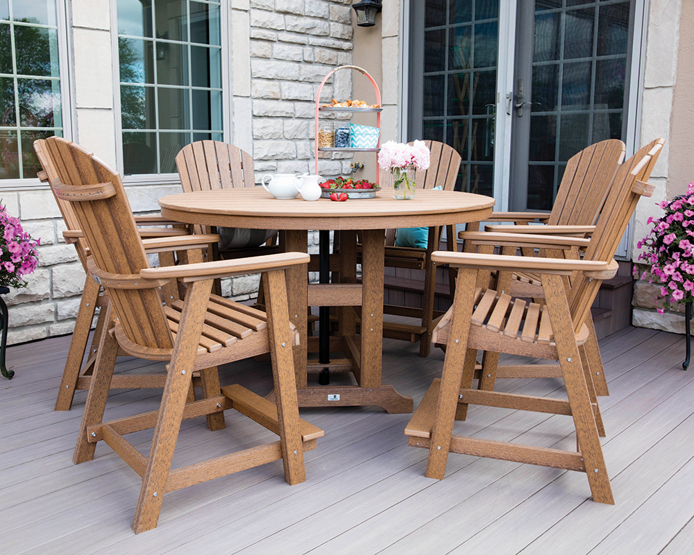 60 inch round outdoor table set sale