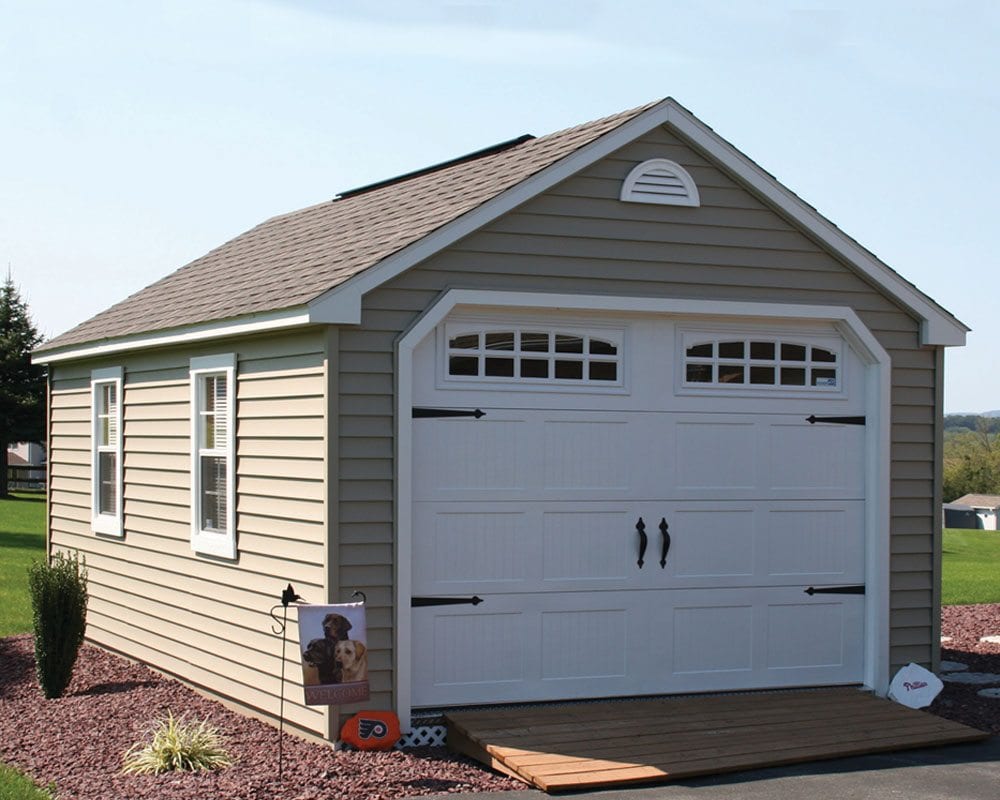 Amish Made Deluxe Vinyl Garages Green Acres In Pa And Nj