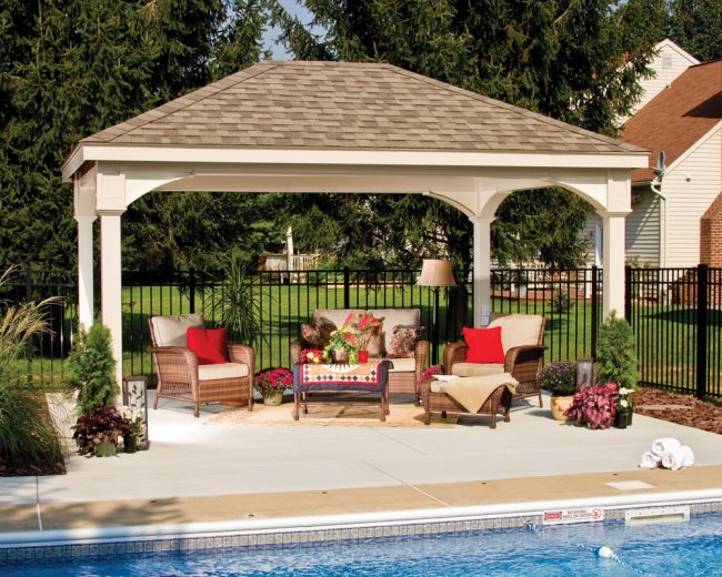 Traditional Vinyl Pavilion | Green Acres Outdoor Living - Outdoor ...