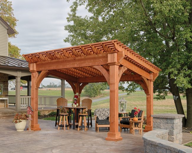 Traditional Vinyl Pergola | Green Acres Outdoor Living - Outdoor Structures