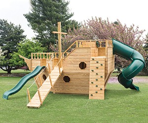 children's playsets outdoors
