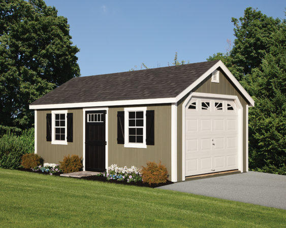 Cape Deluxe Painted Garages | Green Acres Outdoor Living