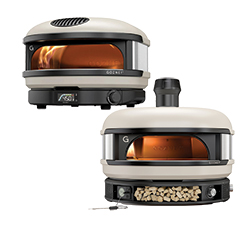 Gozney Arc and Gozney Dome Pizza Ovens in bone.