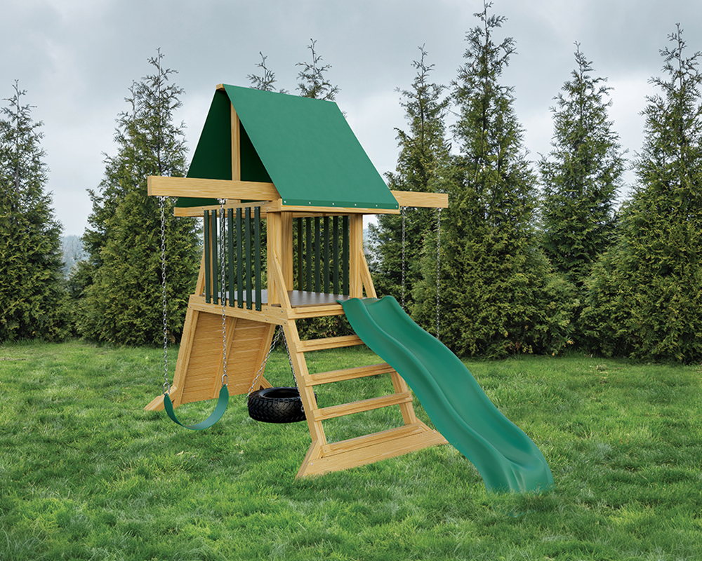 Patiova Summit Quick Ship Wooden Playset, Lifestyle.