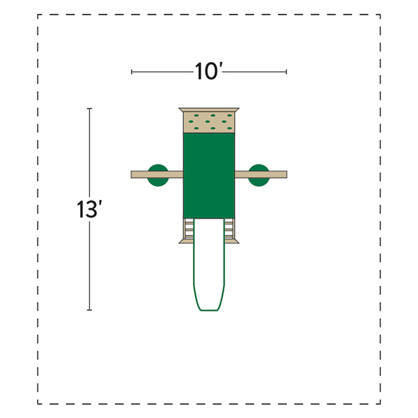 Patiova Summit Wooden Playset Layout.