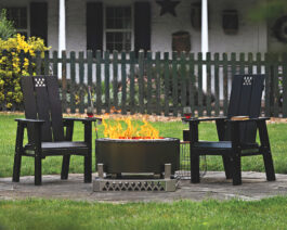 Bronze Luxeve Fire Pit Set.