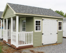 10x14 Vinyl Cape Shed w/ Porch.