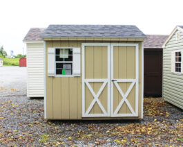 8x8 Painted A-Frame Shed.