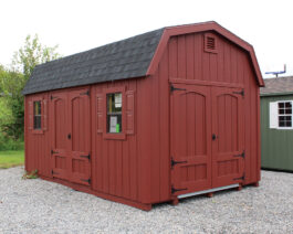 10x16 Deluxe Painted Dutch Barn Shed.