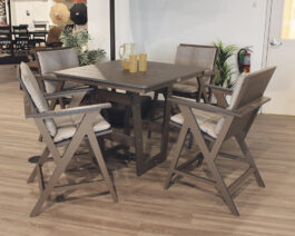 Kinsley 40" Square Counter Table Set.