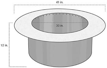 Zentro Fire Pit Insert - Round.