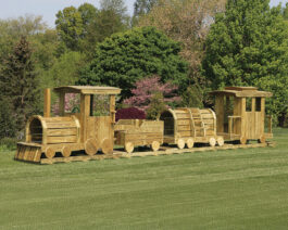 Quality Hillside 4-piece Train Wooden Playset, Lifestyle.