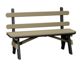 Garden Dining Bench w/ Back.